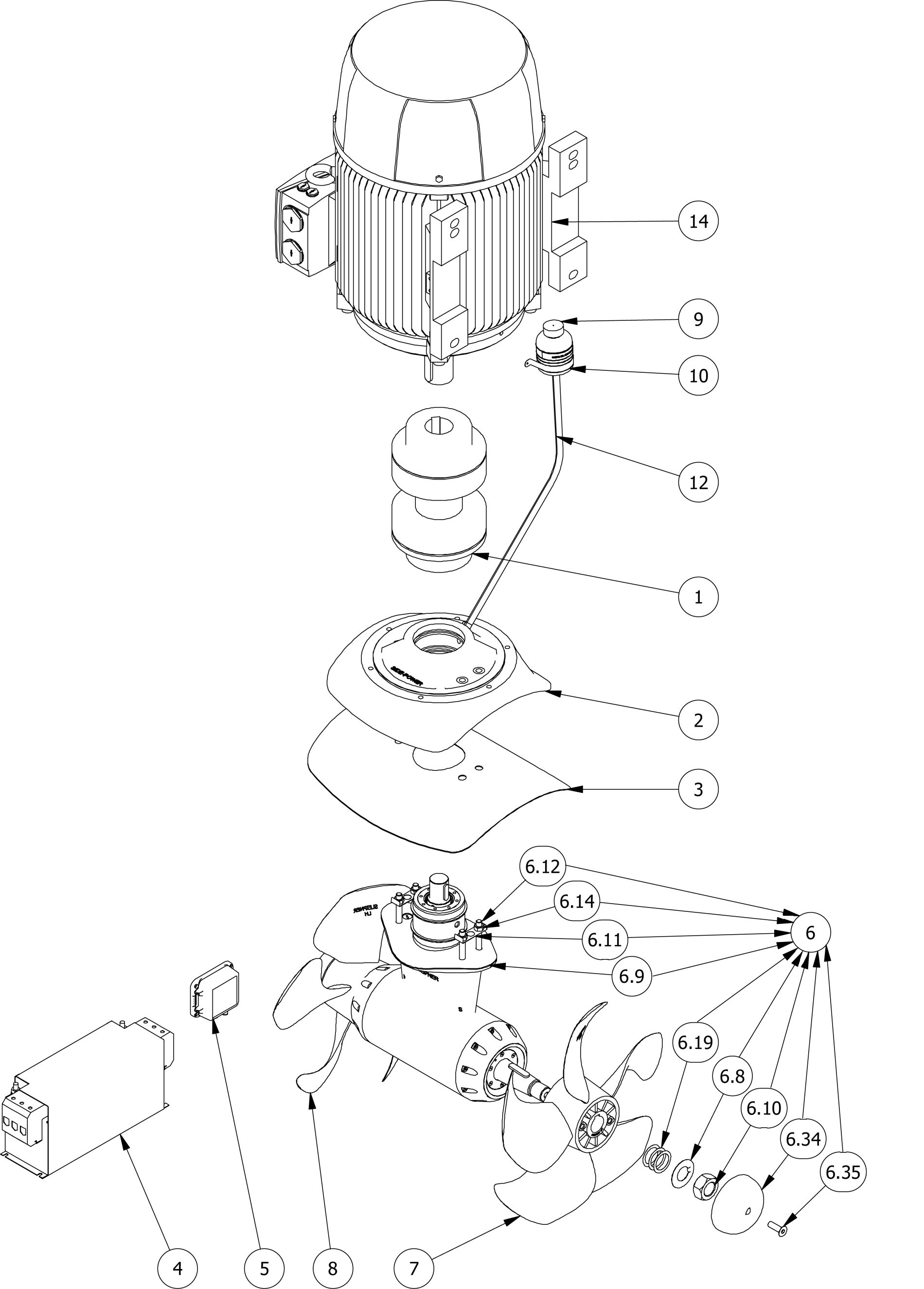 Sac1100 Tunnel Thruster Ø513mm 400v Sleipner Group